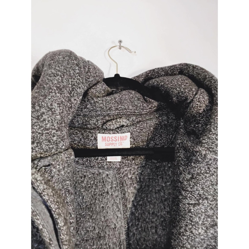 Mossimo Supply Co Women Gray Marled Knit Pea Coat Shawl Collar Jacket Small (59) - Picture 4 of 8